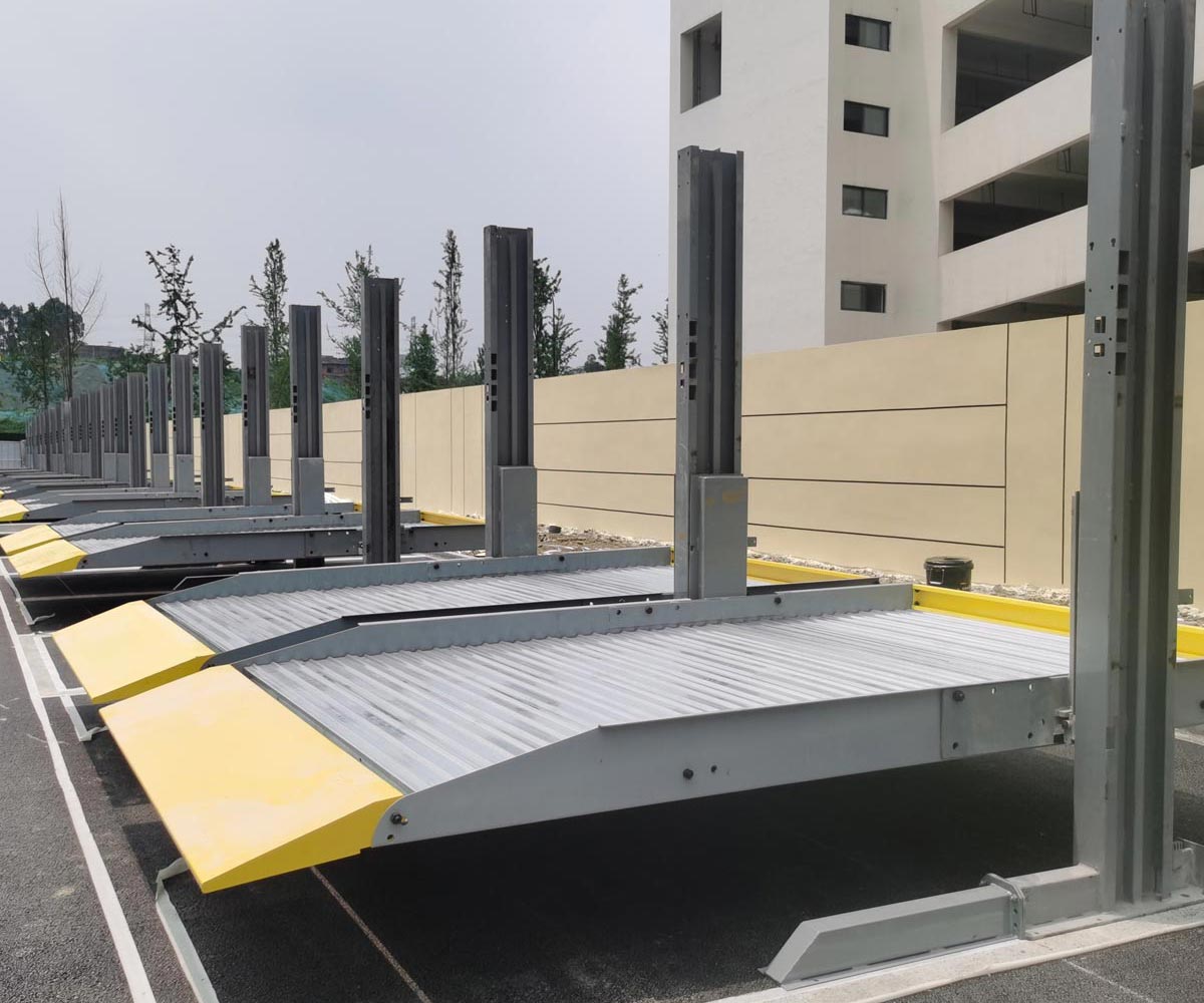 湖北簡易升降式機械停車場改造