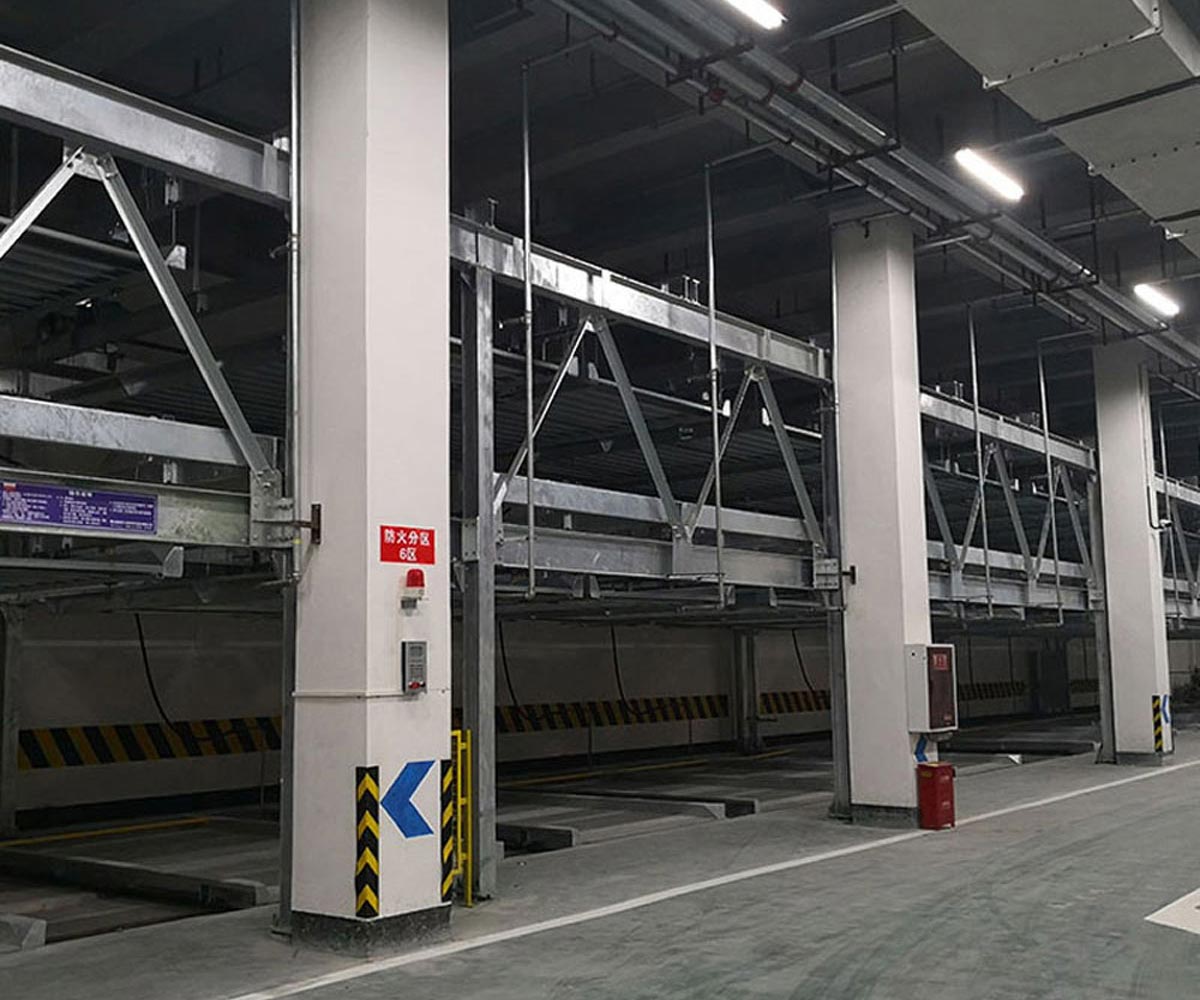 兩層升降平移停車庫過驗收